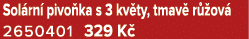 Sol rn pivo ka s 3 kv ty, tmav  r  ov  2650401 329 K 