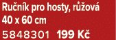 Ru n k pro hosty, r ov  40 x 60 cm 5848301 199 K 