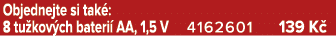 Objednejte si tak : 8 tu kov ch bateri AA, 1,5 V 4162601 139 K 