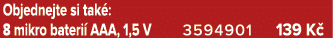 Objednejte si tak : 8 mikro bateri AAA, 1,5 V 3594901 139 K 