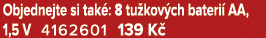 Objednejte si tak : 8 tu kov ch bateri AA, 1,5 V 4162601 139 K 