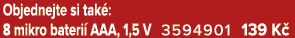 Objednejte si tak : 8 mikro bateri AAA, 1,5 V 3594901 139 K 