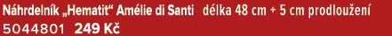 N hrdeln k „Hematit“ Am lie di Santi d lka 48 cm + 5 cm prodlou en 5044801 249 K 