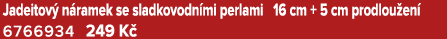 Jadeitov n ramek se sladkovodn mi perlami 16 cm + 5 cm prodlou en  6766934 249 K 