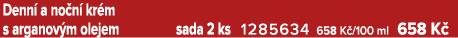 Denn a no n  kr m s arganov m olejem sada 2 ks 1285634 658 K /100 ml 658 K 