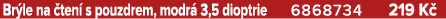 Br le na ten  s pouzdrem, modr  3,5 dioptrie 6868734 219 K 