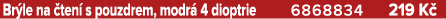 Br le na ten  s pouzdrem, modr  4 dioptrie 6868834 219 K 