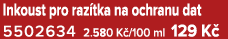 Inkoust pro raz tka na ochranu dat 5502634 2.580 K /100 ml 129 K 