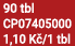 90 tbl CP07405000 1,10 K /1 tbl