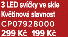 3 LED sv ky ve skle Kv tinov  slavnost CP07928000 299 K  199 K 