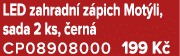 LED zahradn z pich Mot li, sada 2 ks,  ern  CP08908000 199 K 