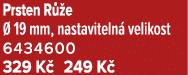 Prsten R e   19 mm, nastaviteln  velikost 6434600 329 K  249 K 