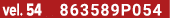 vel. 54 863589P054