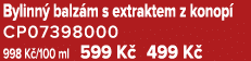 Bylinn balz m s extraktem z konop  CP07398000 998 K /100 ml 599 K  499 K 