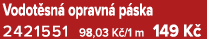 Vodot sn opravn  p ska 2421551 98,03 K /1 m 149 K 