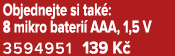 Objednejte si tak : 8 mikro bateri AAA, 1,5 V 3594951 139 K 