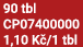 90 tbl CP07400000 1,10 K /1 tbl