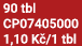 90 tbl CP07405000 1,10 K /1 tbl