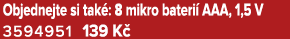 Objednejte si tak : 8 mikro bateri AAA, 1,5 V 3594951 139 K 