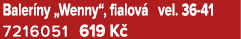 Baler ny „Wenny“, fialov vel. 36 41 7216051 619 K  