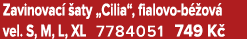 Zavinovac  aty „Cilia“, fialovo b  ov  vel. S, M, L, XL 7784051 749 K  