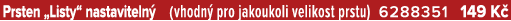Prsten „Listy“ nastaviteln (vhodn  pro jakoukoli velikost prstu) 6288351 149 K 