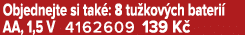 Objednejte si tak : 8 tu kov ch bateri AA, 1,5 V 4162609 139 K 