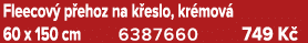 Fleecov p ehoz na k eslo, kr mov  60 x 150 cm 6387660 749 K 