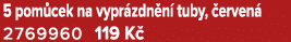 5 pom cek na vypr zdn n tuby,  erven  2769960 119 K 