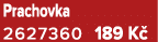 Prachovka 2627360 189 K 