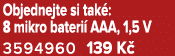 Objednejte si tak : 8 mikro bateri AAA, 1,5 V 3594960 139 K 