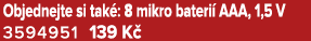 Objednejte si tak : 8 mikro bateri AAA, 1,5 V 3594951 139 K 