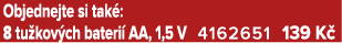Objednejte si tak : 8 tu kov ch bateri AA, 1,5 V 4162651 139 K 