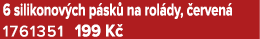 6 silikonov ch p sk na rol dy,  erven  1761351﻿﻿ 199 K 