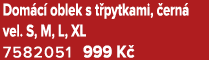Dom c oblek s t pytkami,  ern  vel. S, M, L, XL 7582051﻿﻿ 999 K 