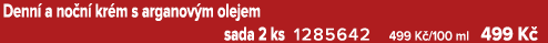 Denn a no n  kr m s arganov m olejem sada 2 ks 1285642 499 K /100 ml 499 K 