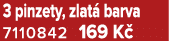 3 pinzety, zlat barva 7110842 169 K 