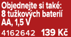 Objednejte si tak : 8 tu kov ch bateri AA, 1,5 V 4162642 139 K 