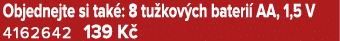 Objednejte si tak : 8 tu kov ch bateri AA, 1,5 V 4162642 139 K 