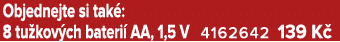 Objednejte si tak : 8 tu kov ch bateri AA, 1,5 V 4162642 139 K 