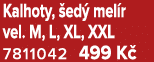 Kalhoty, ed  mel r vel. M, L, XL, XXL 7811042 499 K 