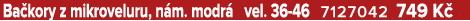 Ba kory z mikroveluru, n m. modr vel. 36 46 7127042 749 K  