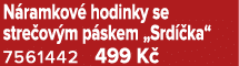 N ramkov hodinky se stre ov m p skem „Srd  ka“ 7561442 499 K 
