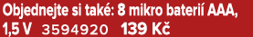 Objednejte si tak : 8 mikro bateri AAA, 1,5 V 3594920 139 K 