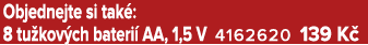 Objednejte si tak : 8 tu kov ch bateri AA, 1,5 V 4162620 139 K 