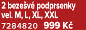 2 beze v podprsenky vel. M, L, XL, XXL 7284820 999 K  