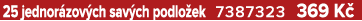 25 jednor zov ch sav ch podlo ek 7387323 369 K 