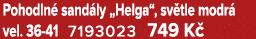 Pohodln sand ly „Helga“, sv tle modr  vel. 36 41 7193023 749 K 