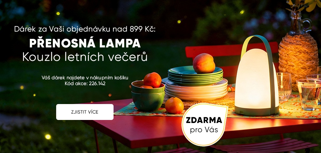 Dárek zdarma ke každé objednávce nad 899 Kč - přenosná lampa