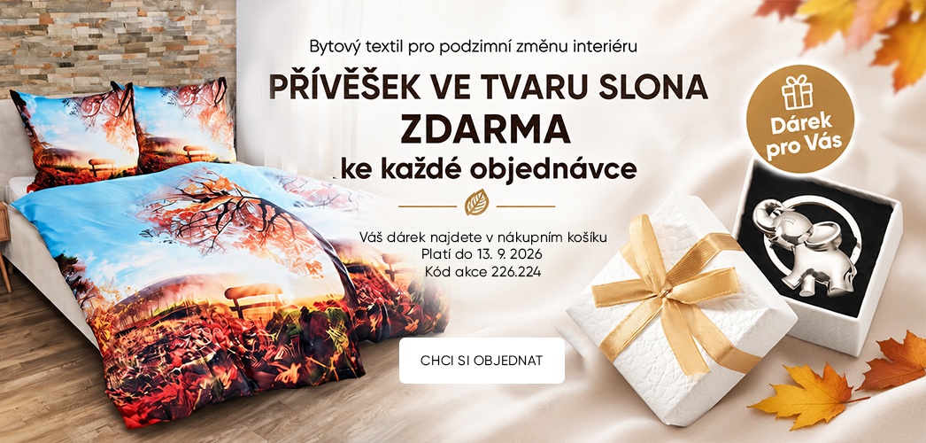 Přívěšek ve tvaru slona ZDARMA ke každé objednávce